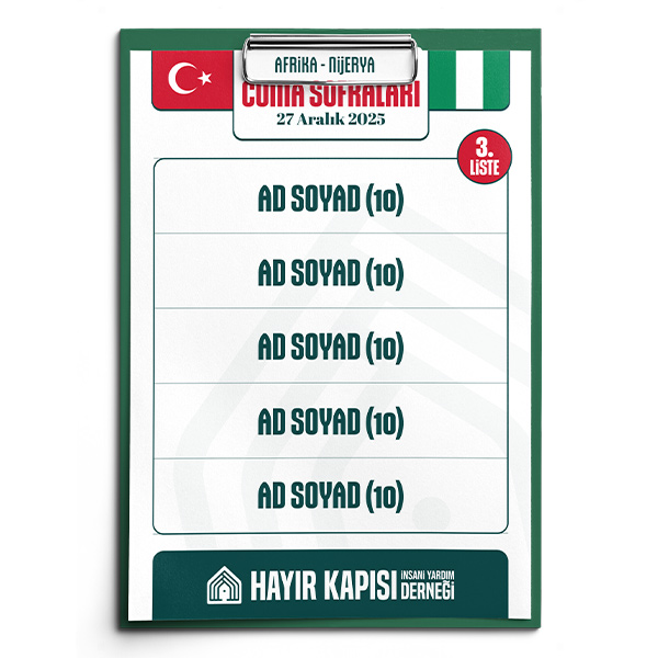 10 Kişilik Yemek İkramı