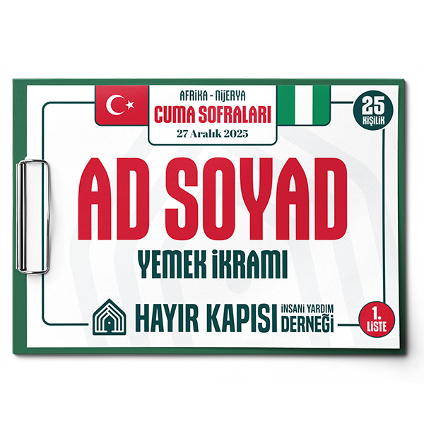 25 Kişi ve Üzeri Yemek İkramı