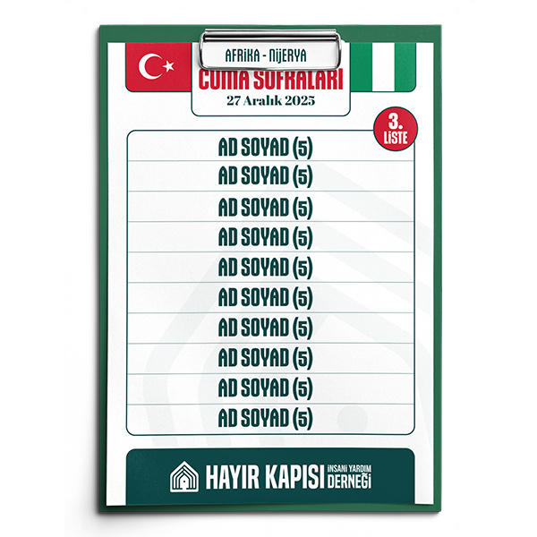 5 Kişilik Yemek İkramı