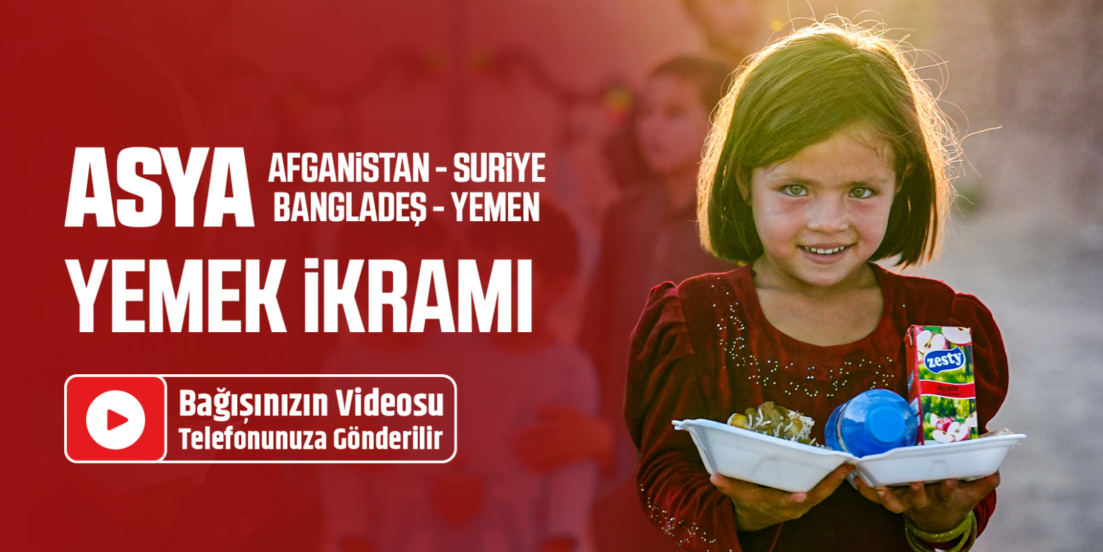 Asya'da Yemek İkramı bağışı